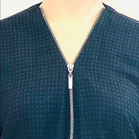 NWT French Connection Black Bomber Jacket Blazer - Picture 3 of 8